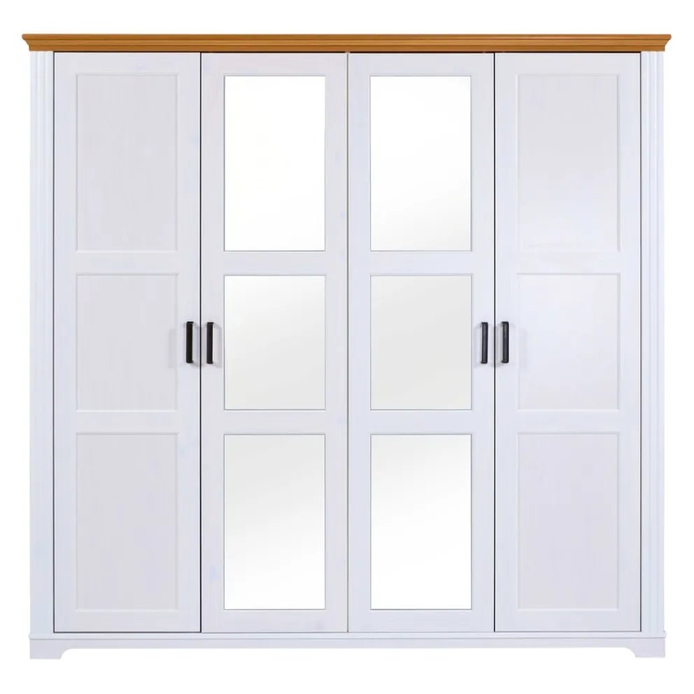 MID.YOU Drehtürenschrank Maluno weiss New