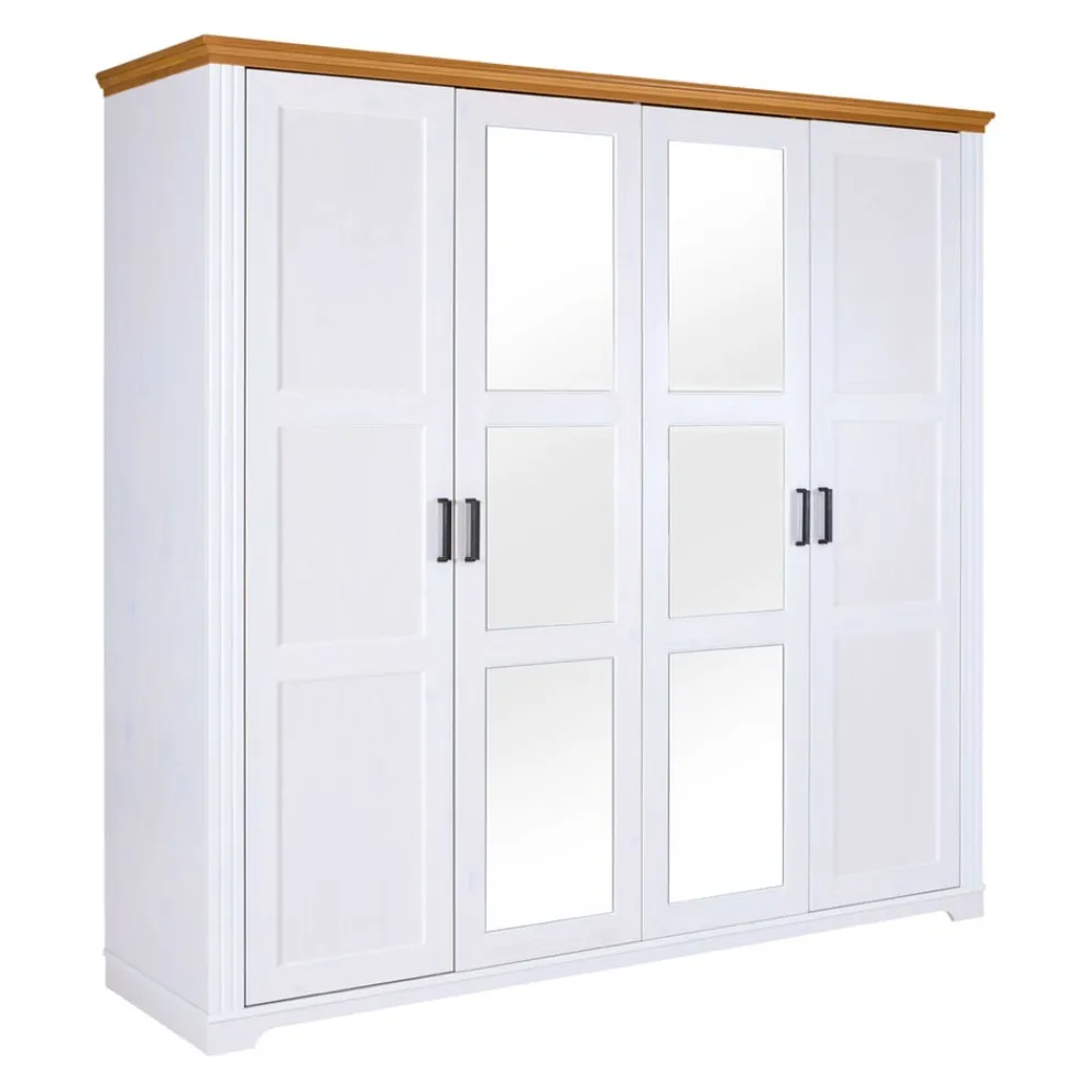 MID.YOU Drehtürenschrank Maluno weiss New