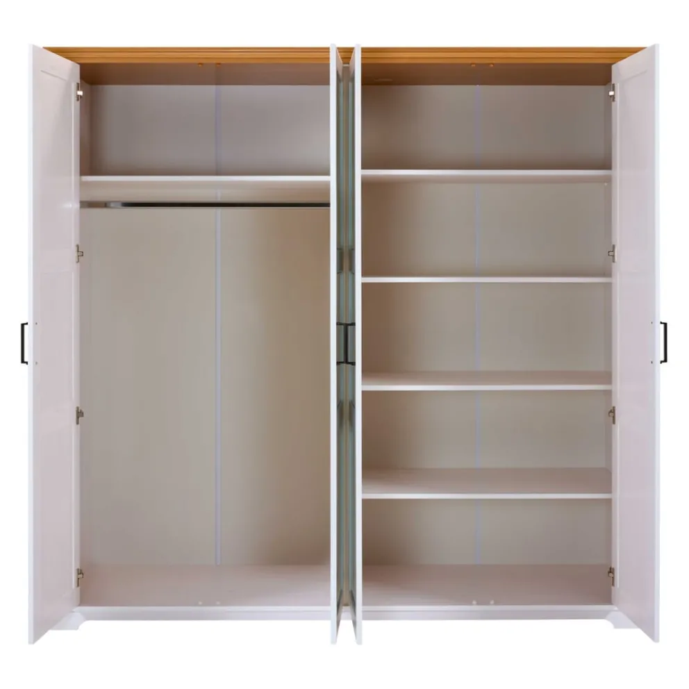 MID.YOU Drehtürenschrank Maluno weiss New