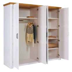 MID.YOU Drehtürenschrank Maluno weiss New