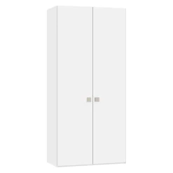 BYYU Drehtürenschrank Nizza Premiumweiss Clearance