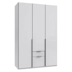 MID.YOU Drehtürenschrank NYC P08 Weissglas Discount