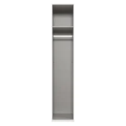MID.YOU Drehtürenschrank NYC P09 Grauglas, P28 Plankeneiche Discount