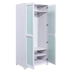MID.YOU Drehtürenschrank Prati türkis, weiss Best