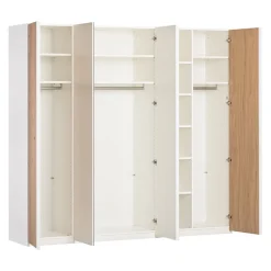 Dieter Knoll Drehtürenschrank Roomline eichefarbig, weiss Clearance