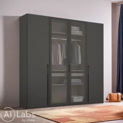 Novel Drehtürenschrank Skat Graphit Hot