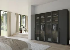 Novel Drehtürenschrank Skat Graphit Clearance