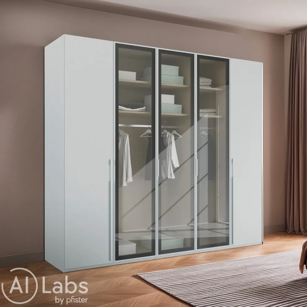 Novel Drehtürenschrank Skat Seidengrau Outlet