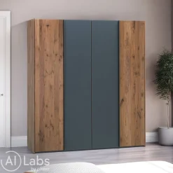 VALNATURA Drehtürenschrank Sleep nussbaumfarbig Sale