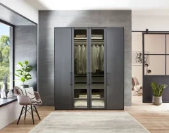 Novel Drehtürenschrank Split Graphit-Dekor Hot