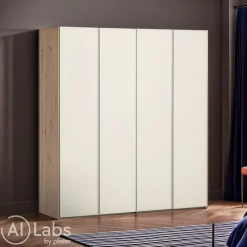 Moderano Drehtürenschrank System One 16 Artisan Eiche, elfenbein