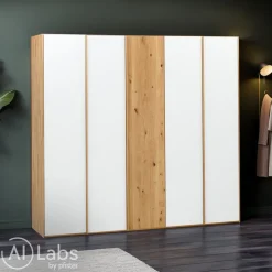TEAM 7 Drehtürenschrank Schranksyst weiss New