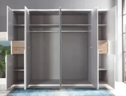MID.YOU Drehtürenschrank Vegas-201 eichefarbig, weiss Hot