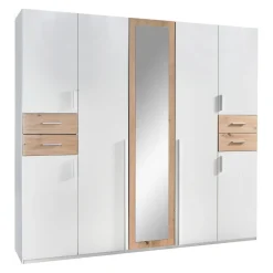 MID.YOU Drehtürenschrank Vegas-201 eichefarbig, weiss Hot
