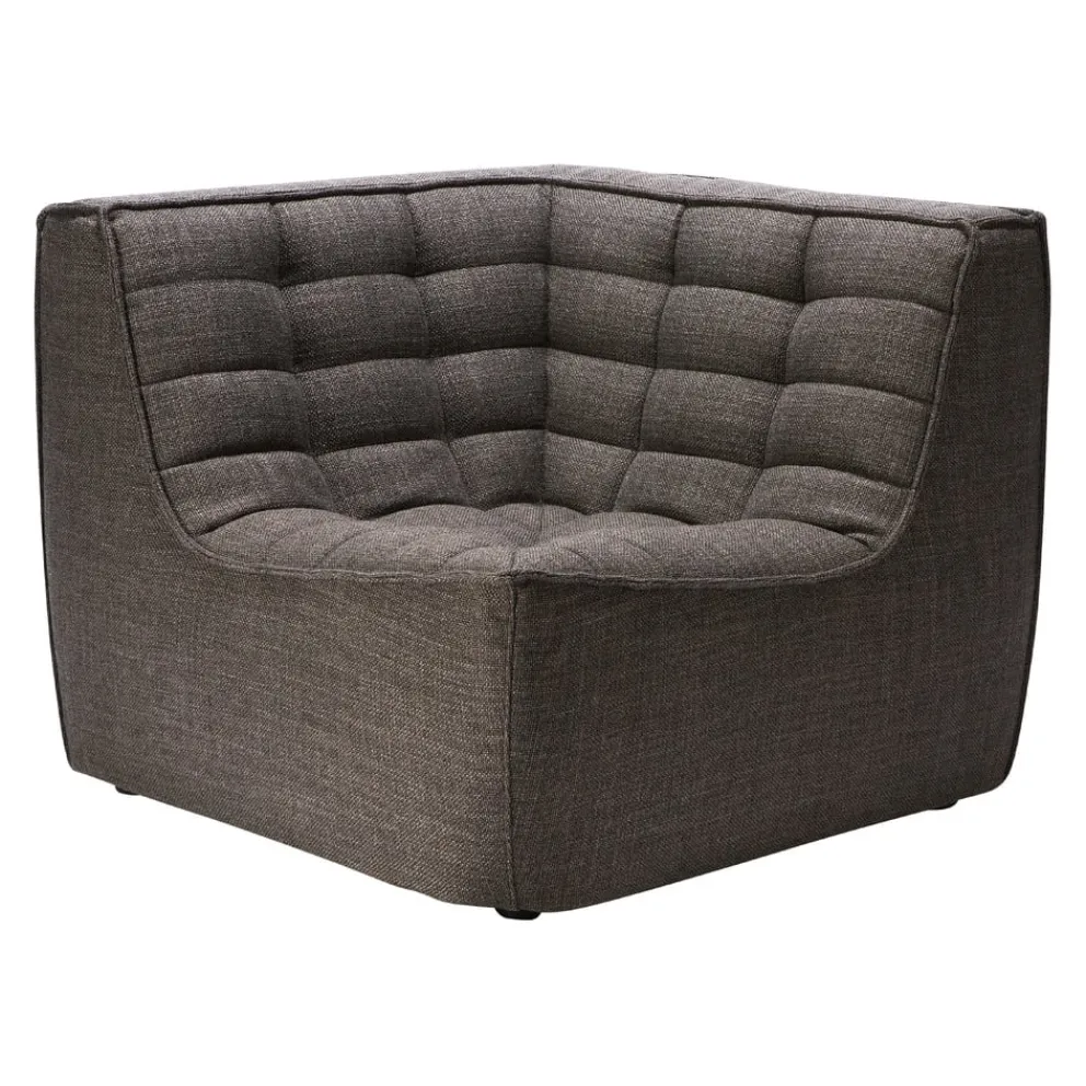 Ethnicraft Eckelement N701 dunkelgrau New