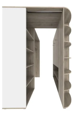 MID.YOU Eckschrank Cariba-3767 eichefarbig, weiss Outlet