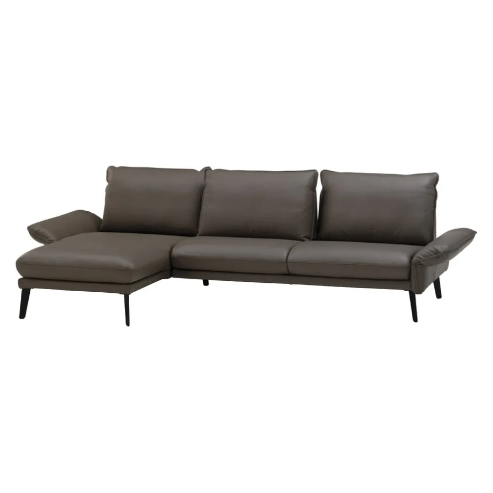 Moderano Ecksofa 7292 Ambrosia Leder Cavallo 33 bianco Best
