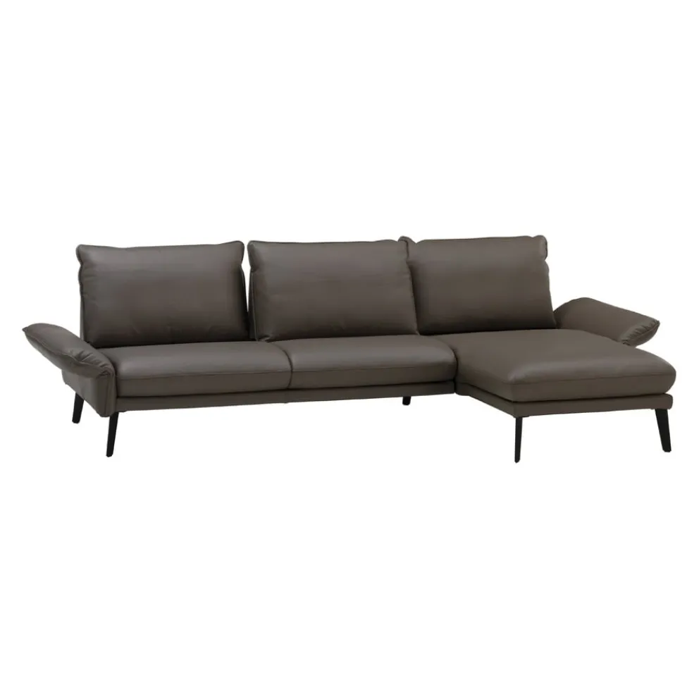 Moderano Ecksofa 7292 Ambrosia Leder Cavallo 81 noir New