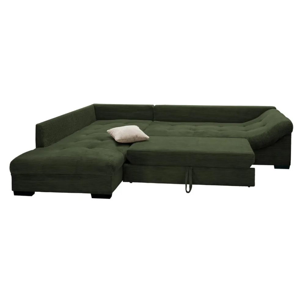 MID.YOU Ecksofa Alvito moosgrün New