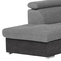 Livetastic Ecksofa Antero mausgrau, schwarz Discount