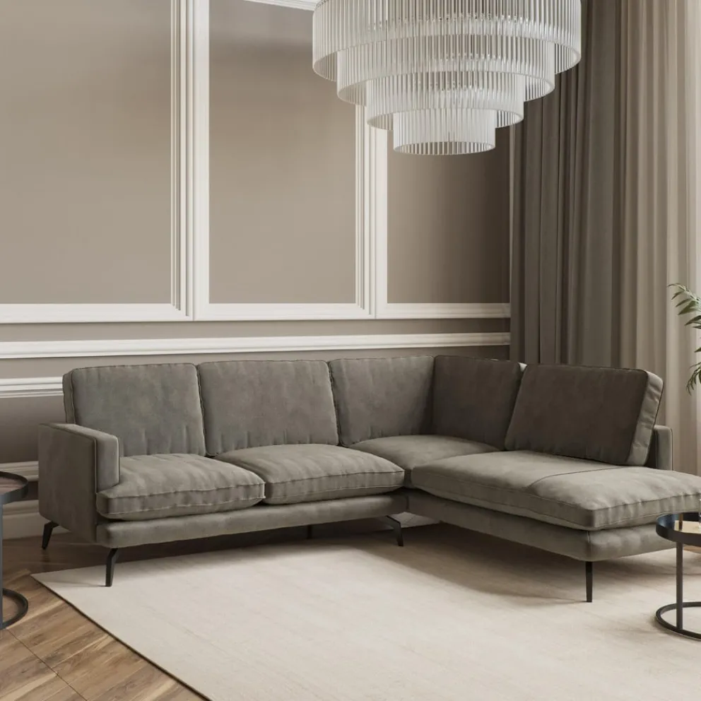 Livetastic Ecksofa Bali achatgrau Clearance