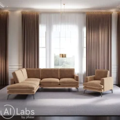Livetastic Ecksofa Bali braunbeige Best