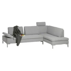 Hom'In Ecksofa Baltimore Kat. 5, GBA 9 agate grey Hot