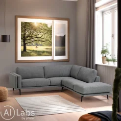 LEOLUX Ecksofa Bellice telegrau 1
