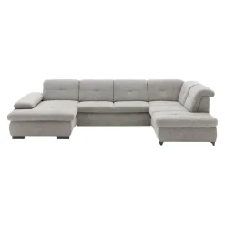 Beldomo Style Ecksofa Bochum hellgrau Outlet