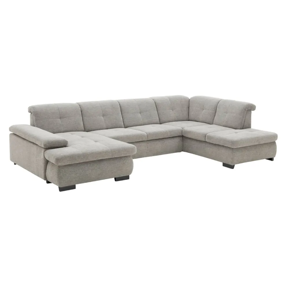 Beldomo Style Ecksofa Bochum hellgrau Outlet