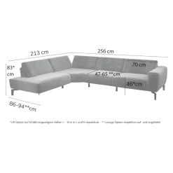 sensoo Ecksofa Cosy1 gelb Outlet