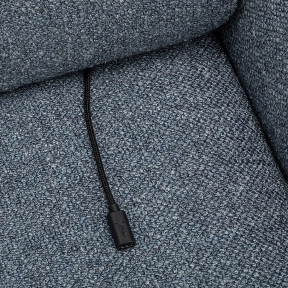 Johann Jakob Ecksofa Cuddly dunkelblau Outlet