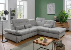 Livetastic Ecksofa Dalida silber Discount