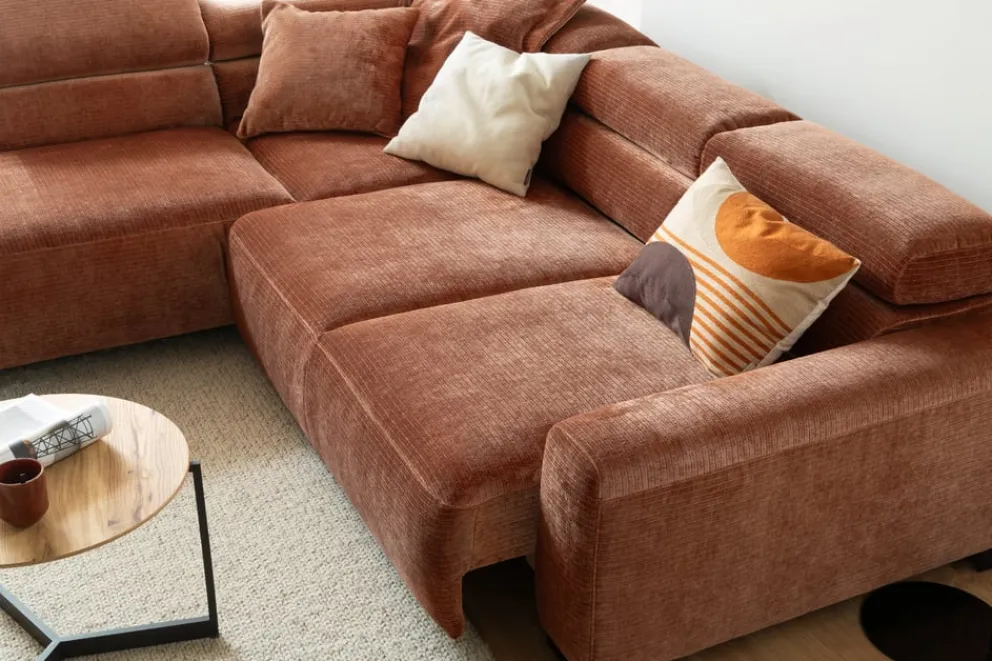 Pure Home Lifestyle Ecksofa Dallas rostrot Best
