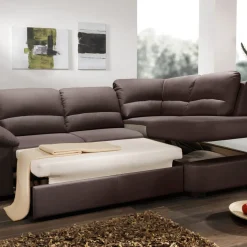 Livetastic Ecksofa Danilo 2S, Pulse D207 coffee Hot