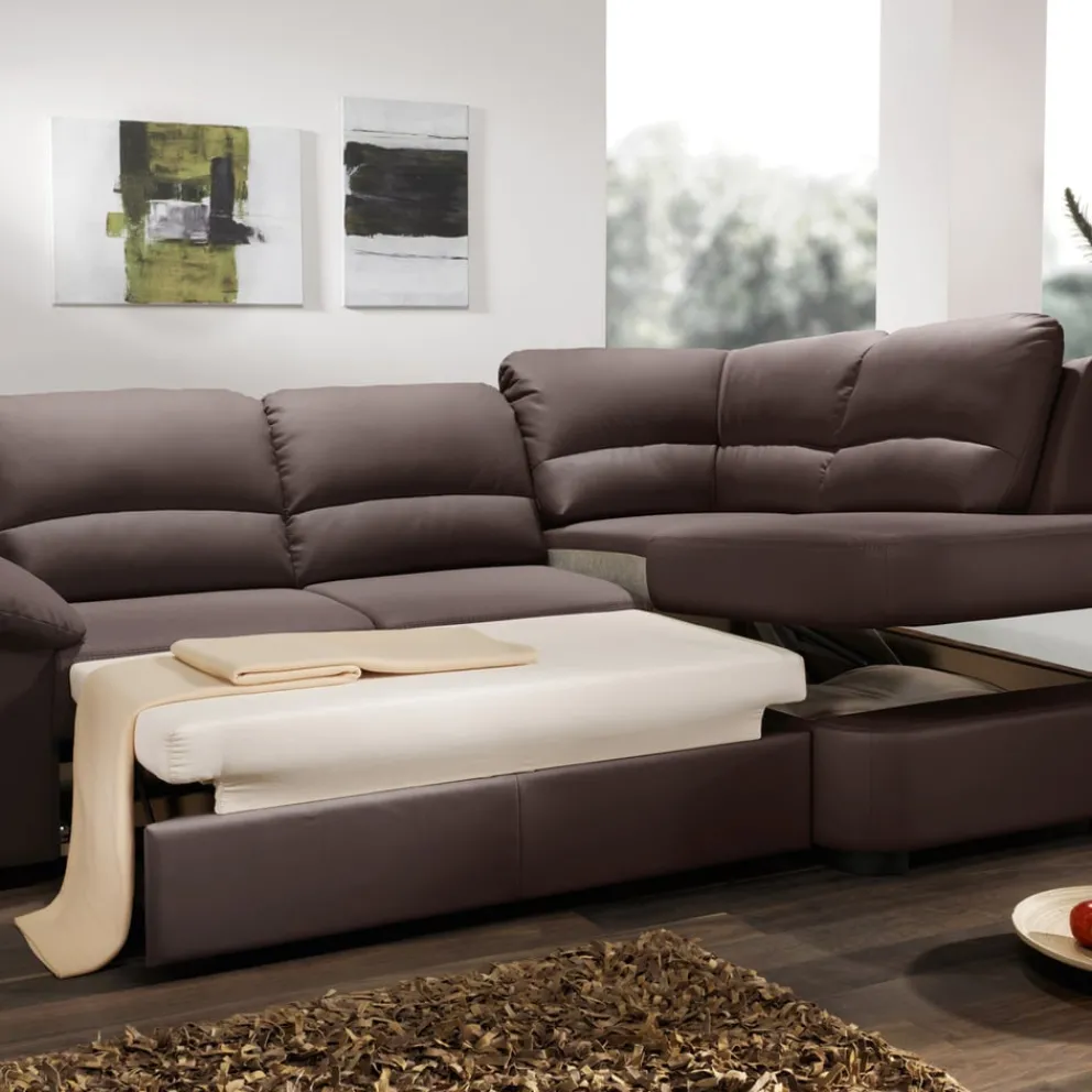 Livetastic Ecksofa Danilo 2S, Pulse D207 coffee Hot