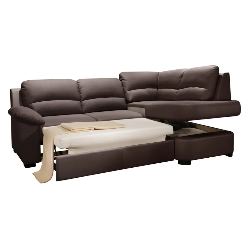 Livetastic Ecksofa Danilo 2S, Pulse D207 coffee Hot