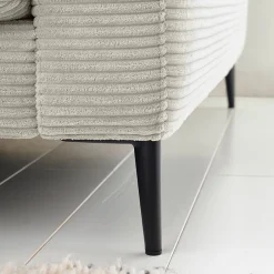 Lomoco Ecksofa Delia Cord light grey