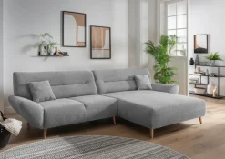 Livetastic Ecksofa Drago silber Online