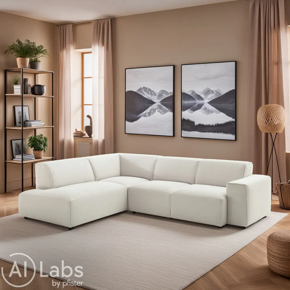 Pure Home Lifestyle Ecksofa Eastport weiss Online
