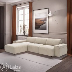 Pure Home Lifestyle Ecksofa Eastport taupe Clearance