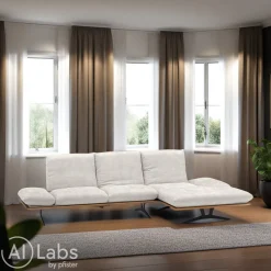 Dieter Knoll Ecksofa Formia 1 Kat. 10, Impression 13 natur Discount