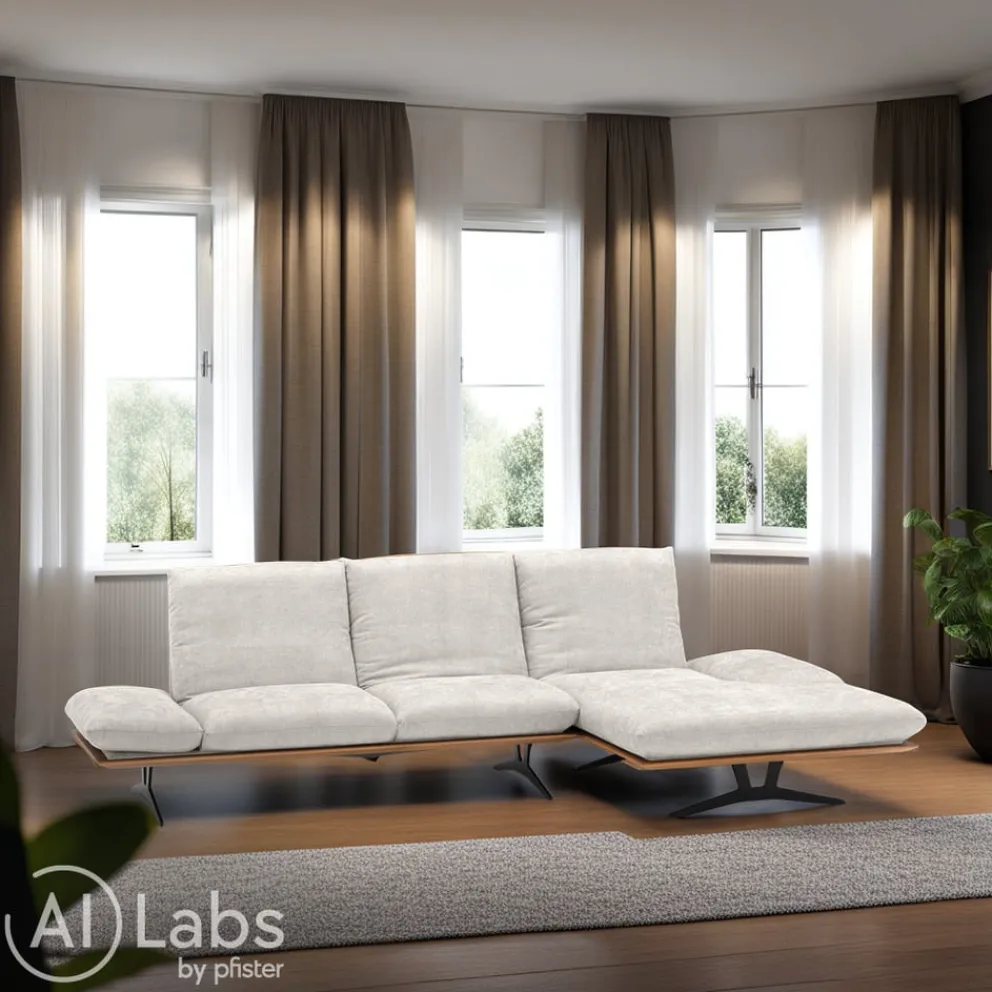 Dieter Knoll Ecksofa Formia 1 Kat. 10, Impression 13 natur Discount