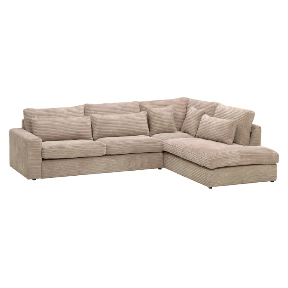 Johann Jakob Ecksofa Grand Kat. C, Corduroy 1221 Mink