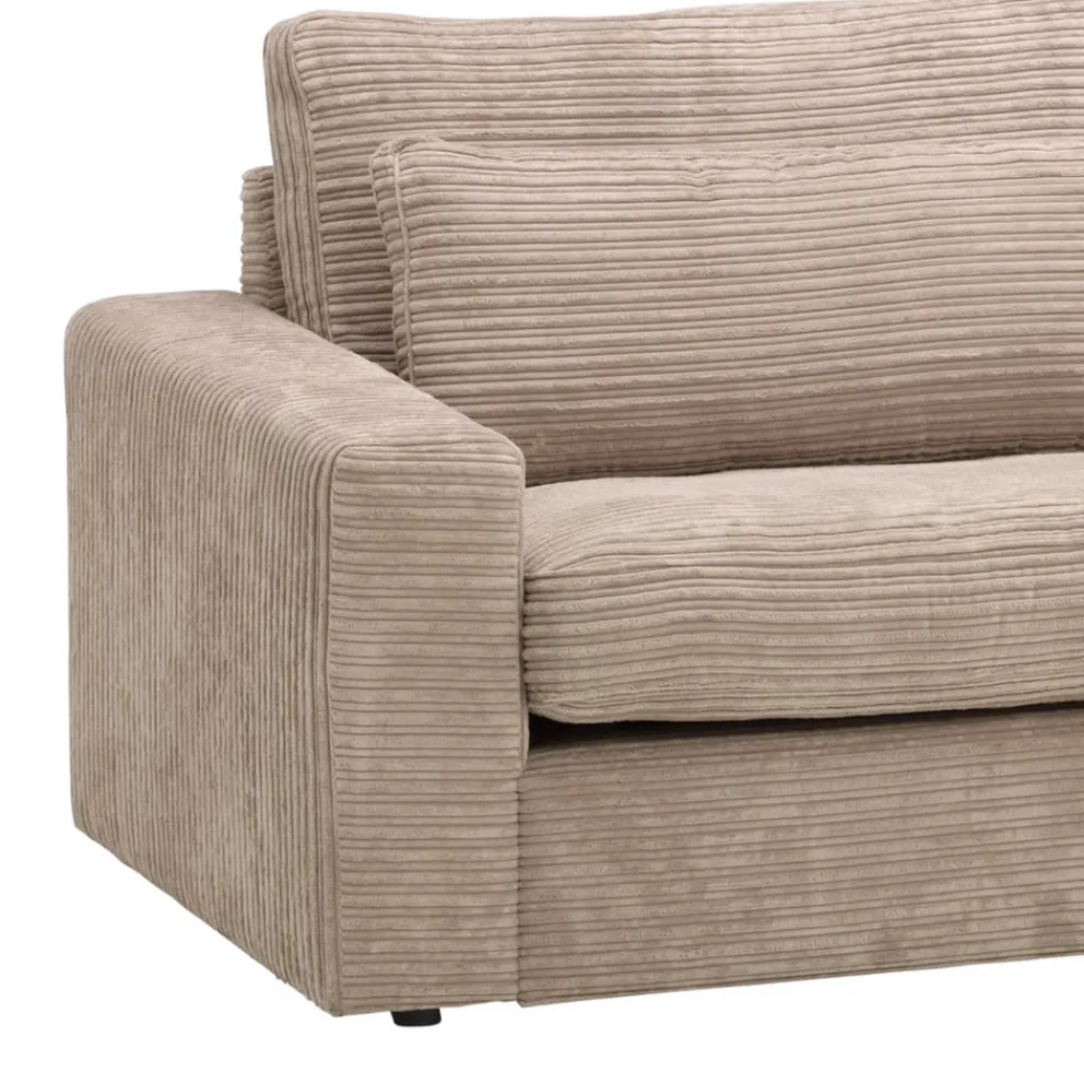 Johann Jakob Ecksofa Grand Kat. C, Corduroy 1221 Mink