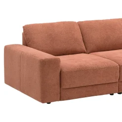 Beldomo System Ecksofa Hamburg orangebraun Clearance