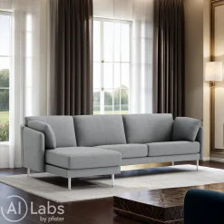 INTERTIME Ecksofa I-Cielo Kat. D, Danio hellgrau U3305D Hot