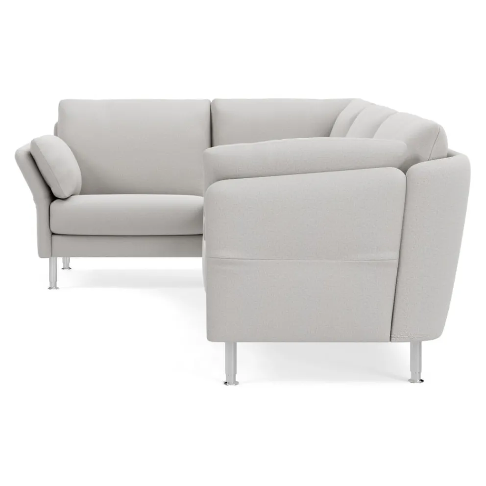 INTERTIME Ecksofa I-Cielo Carla silbergrau U1200C Outlet
