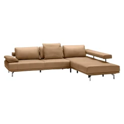 Dieter Knoll Ecksofa Imola Kat. 56, Torro nougat Discount