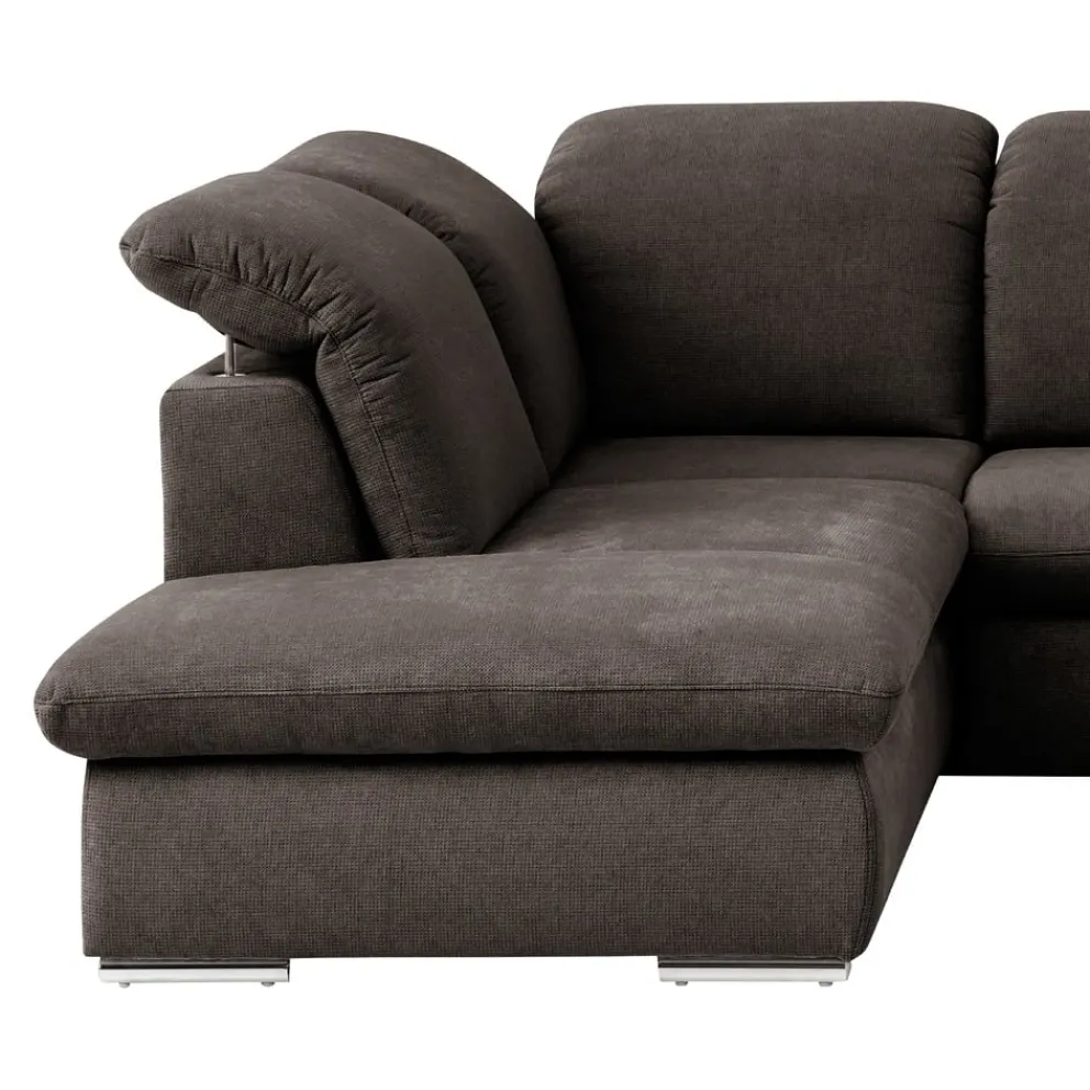 Livetastic Ecksofa Isona dunkelbraun Hot